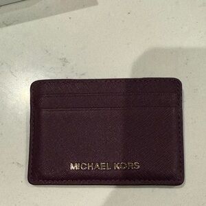 Michael Kors Dark Purple Card Holder